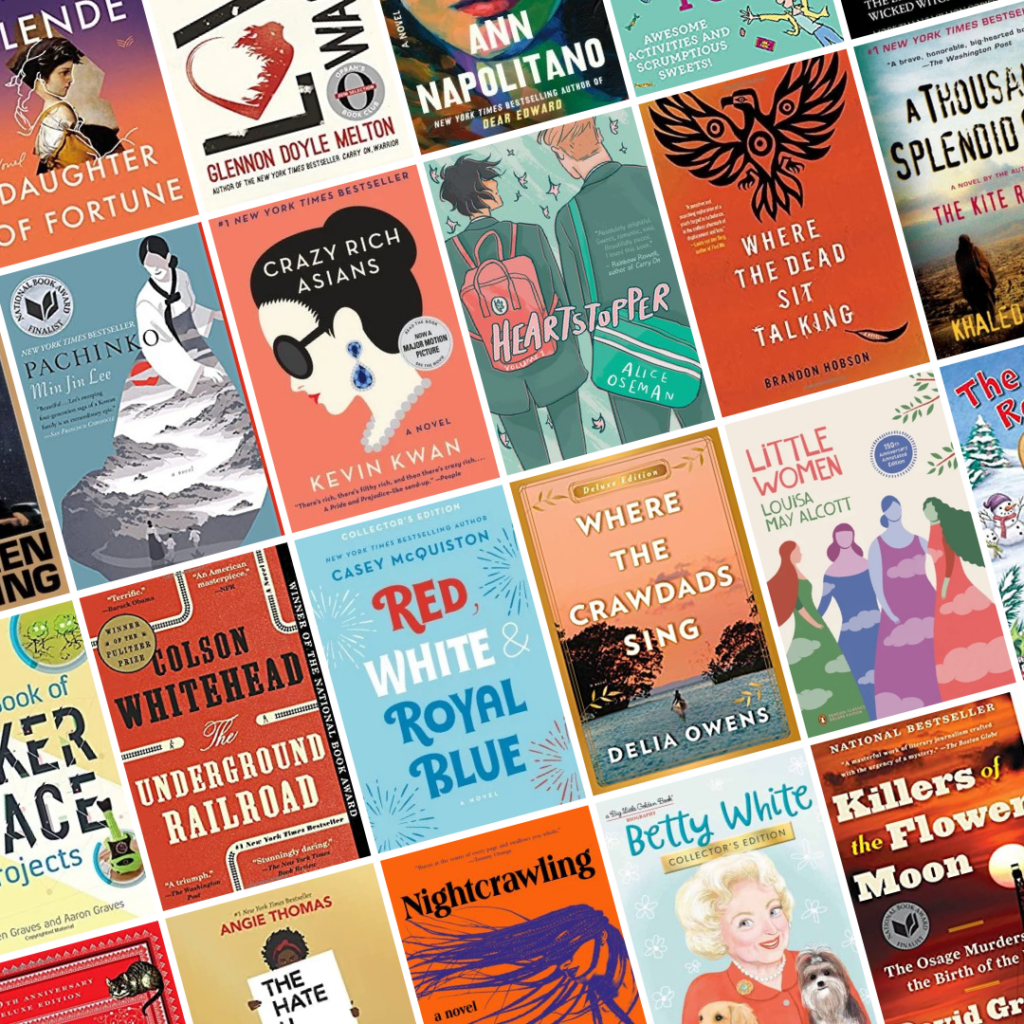 Collage of book covers from gift guide selections.